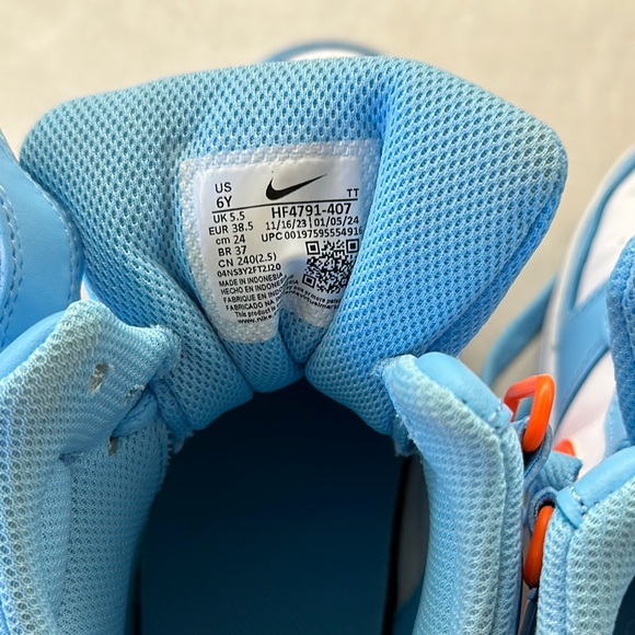 Nike Blue and White Fashion-Forward Sneakers - Picture 6 of 7